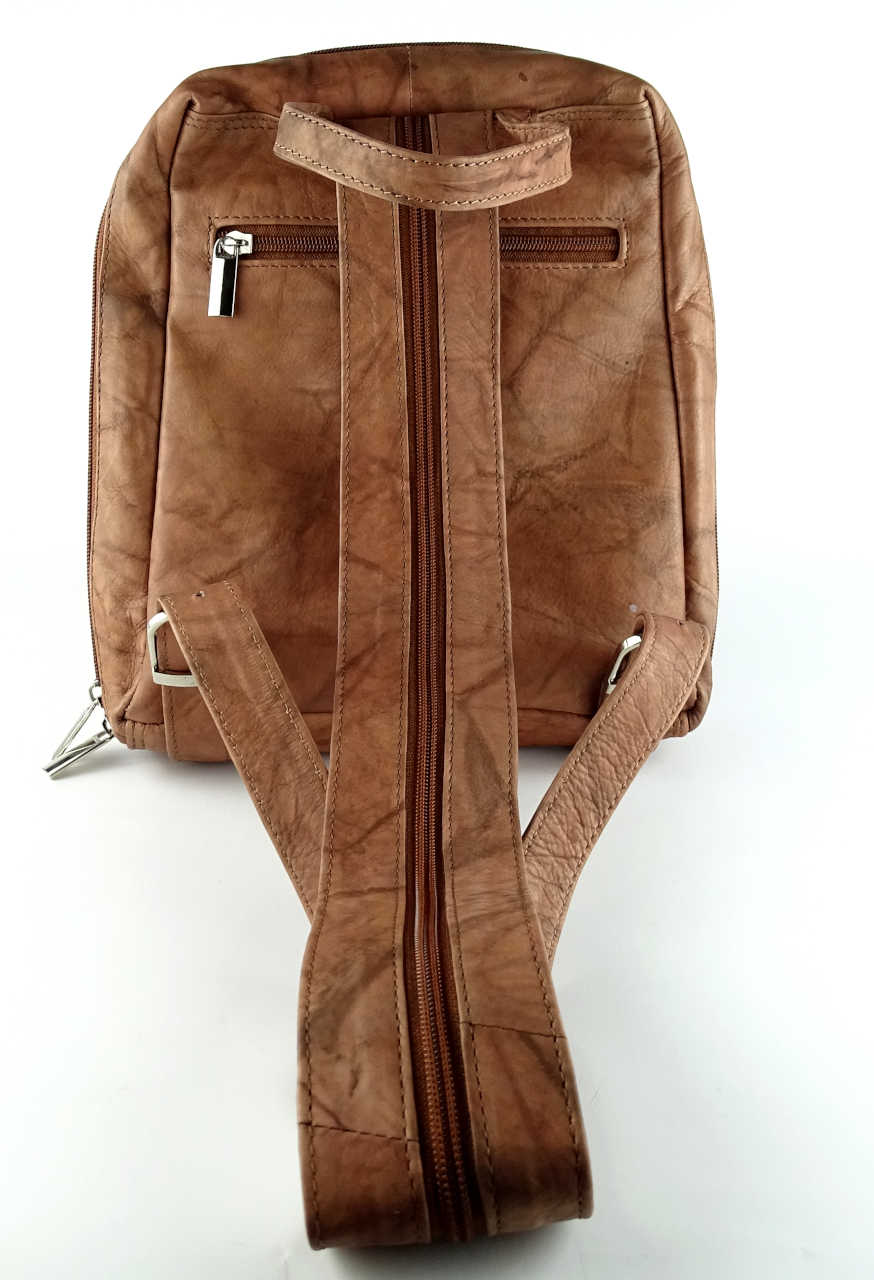 Rinds-Lederrucksack fair trade aus Indien