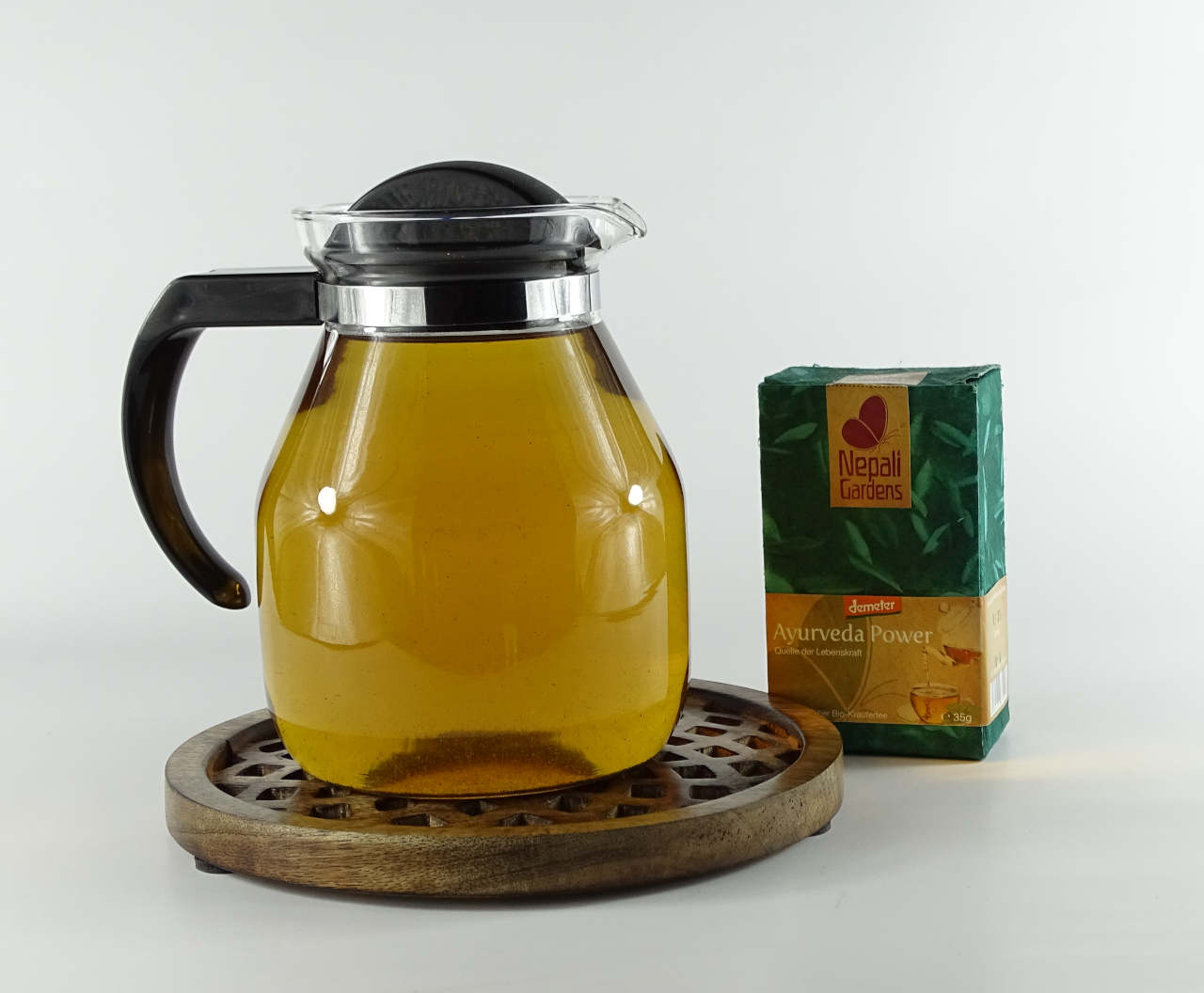 Untersetzer "Blume" aus Mangoholz-  fair trade aus Indien