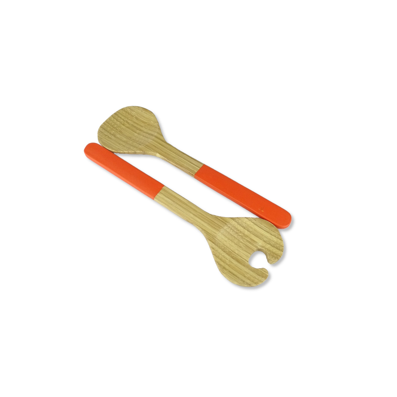 Salatbesteck-aus-nachhaltigem-Bambus-mit-roten-Griffen-Setansicht-quer