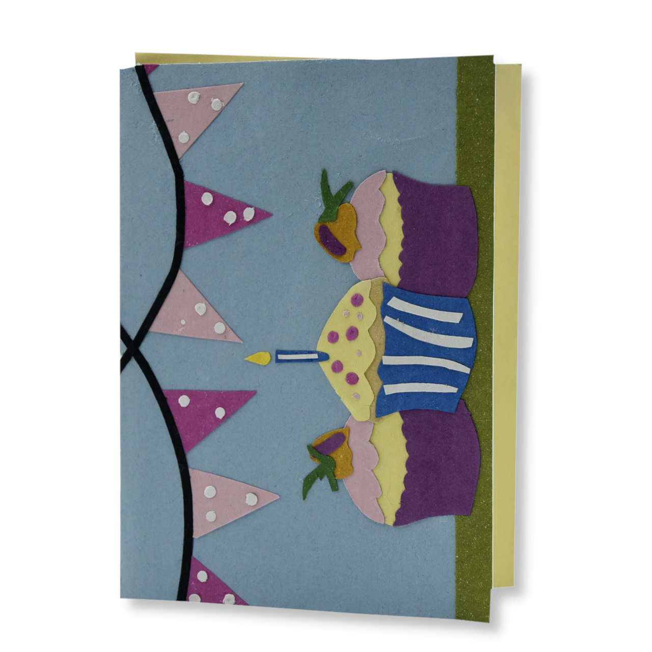 Klappkarte "Cupcakes" fair trade aus Ruanda