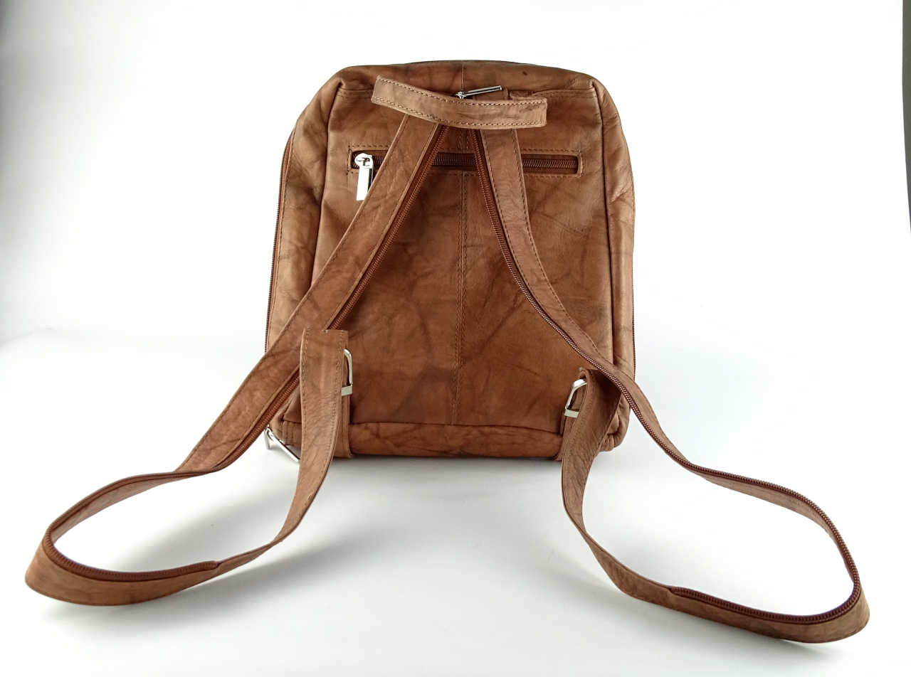 Rinds-Lederrucksack fair trade aus Indien