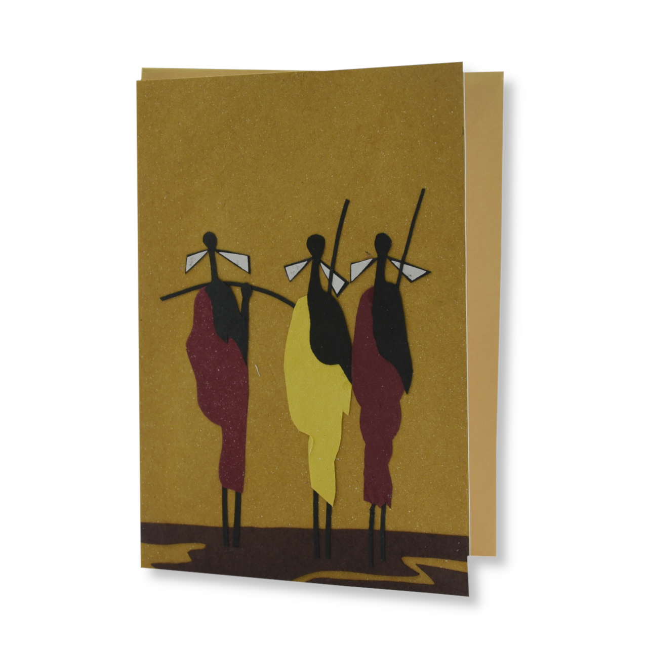 Klappkarte "Massai" fair trade aus Ruanda