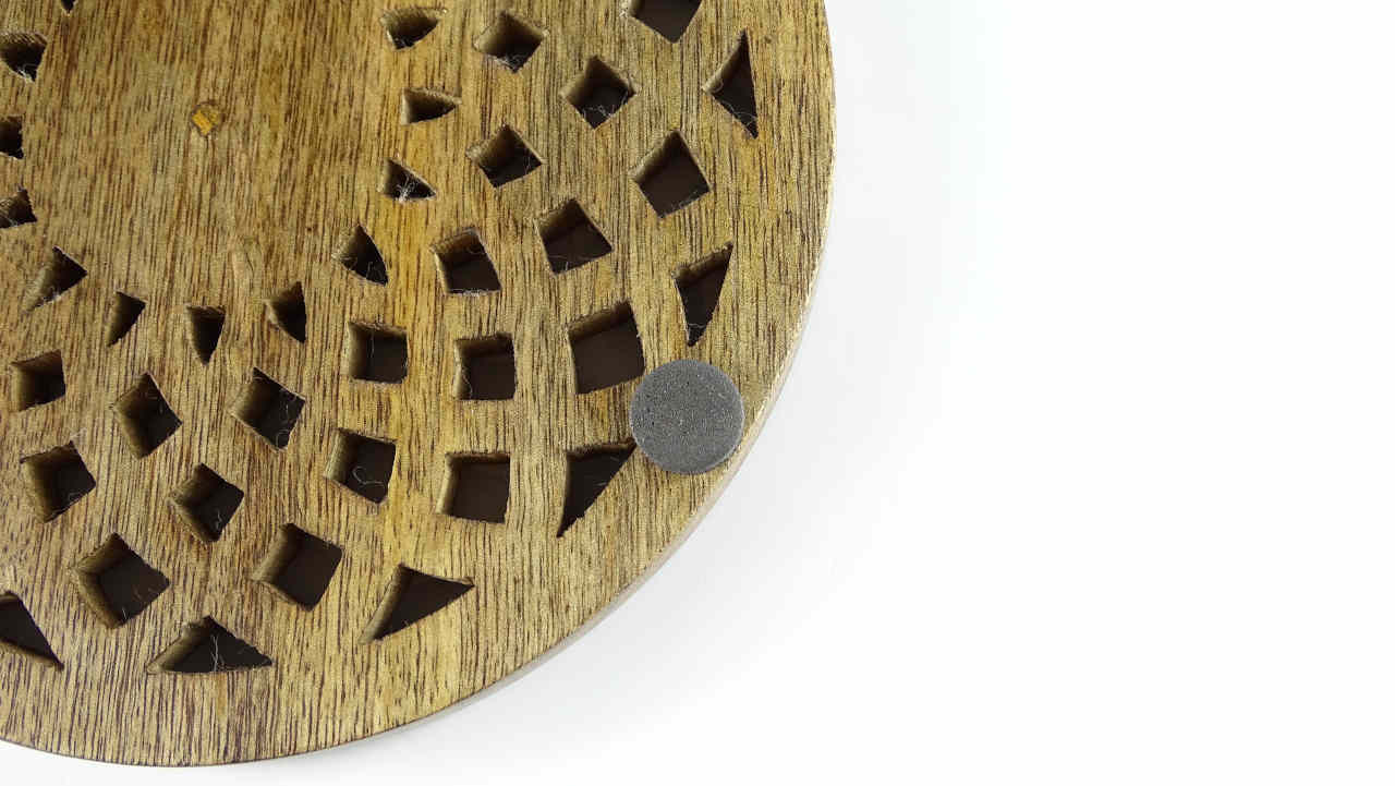 Untersetzer "Blume" aus Mangoholz-  fair trade aus Indien
