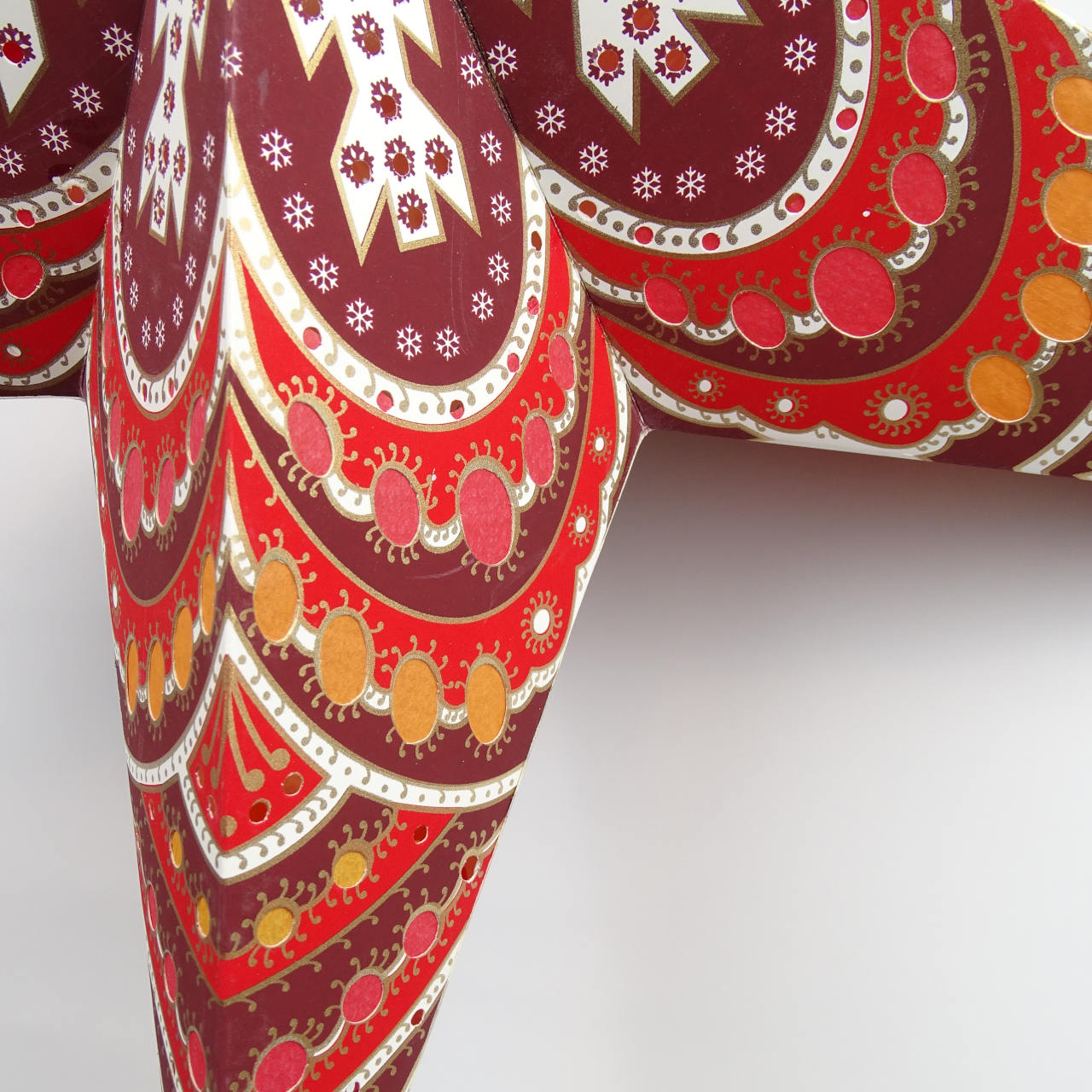 Stern zum Aufhängen als weihnachtliche Dekoration, beleuchtbar, 56 cm Durchmesser - fair hergestellt in Indien